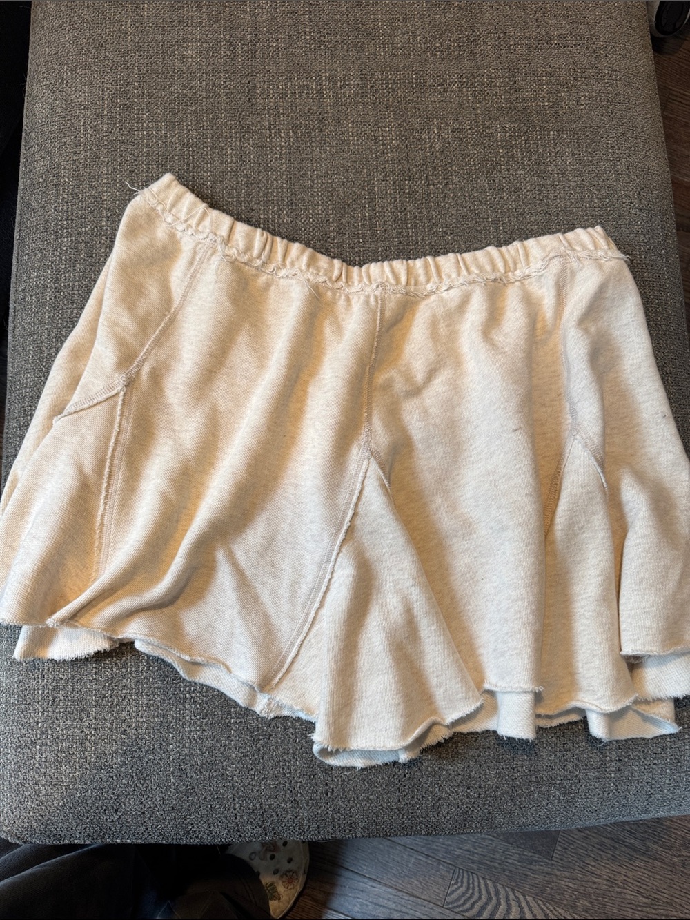 aerie Cream Skirted Lounge Shorts